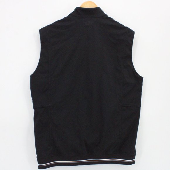 Adipure By Adidas Vest Men Black Sleeveless Pullover Half Zip Polyester Medium M - Picture 6 of 9